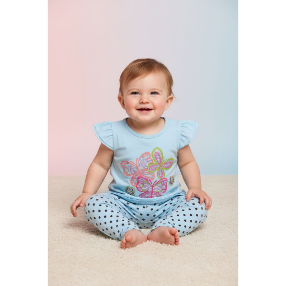 New Without Tag Mon Caramel baby girl clothes outfit leggings size 12 months